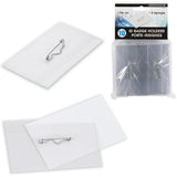 Merangue ID Badge Holders with Pins 10pk