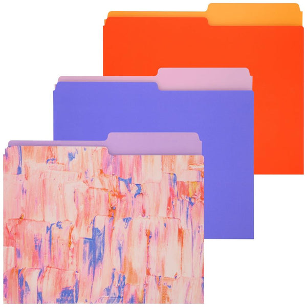 Merangue File Folders 3pk - Pink Paint
