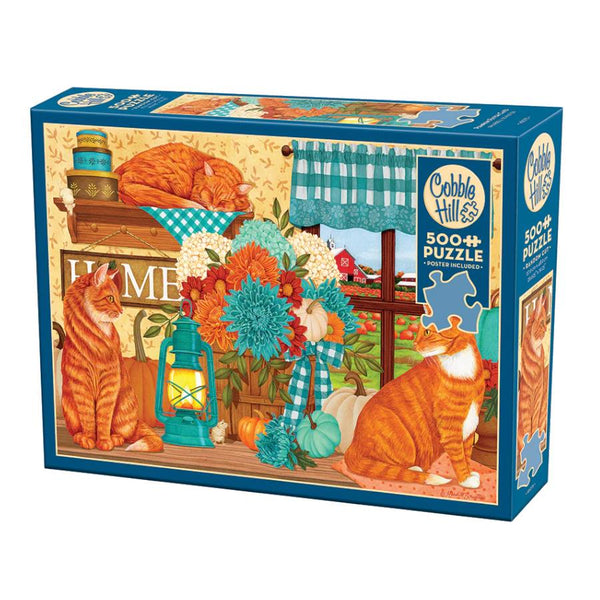 Cobble Hill 500pc Puzzle - Pumpkin Patch Cats