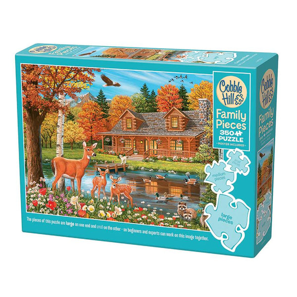 Cobble Hill 350pc Family Puzzle - Cottage Pond