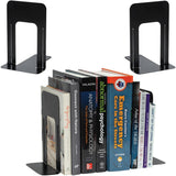Merangue Metal Bookends, Non-Skid, 9"