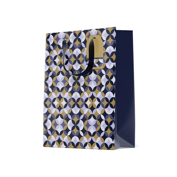 Paper Trendz Gift Bag, Small - Blue Circles