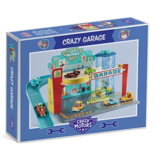 Djeco Crazy Motors Toy Car Garage