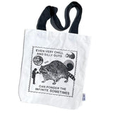 Arcane Bullshit Tote Bag - Ponder the Infinite Raccoon
