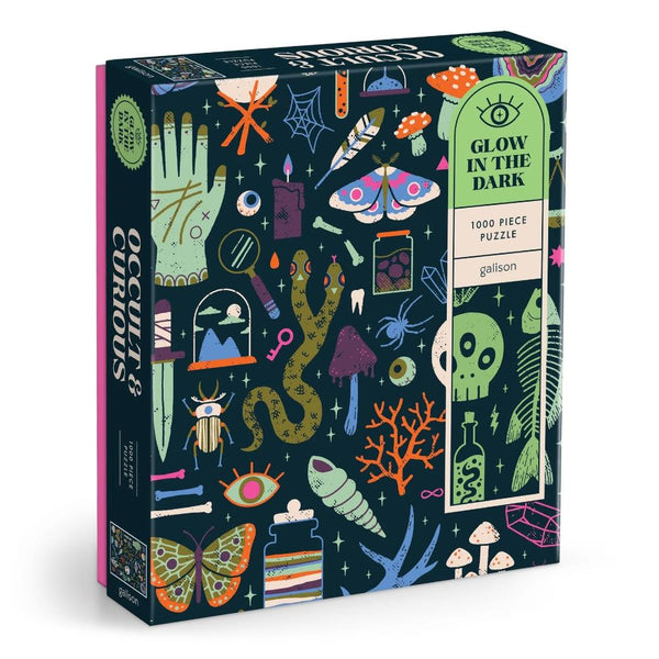 Galison 1000pc Glow in the Dark Puzzle - Occult and Curious