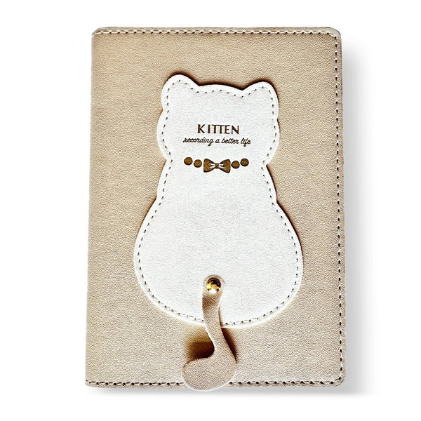 Victoria's Journals Cat Diary - Beige