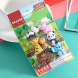 JS Blue Ridge Eraser Set - Animal Zoo