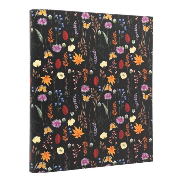 Pukka Pads Rollbound 3-Ring Binder - Bloom, Black