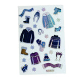 Four Bears Sticker Pack - Winter Clothing Holographic