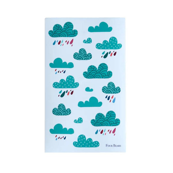 Four Bears Sticker Pack - Kawaii Clouds