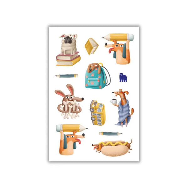 Four Bears Sticker Pack - Dog Day at School