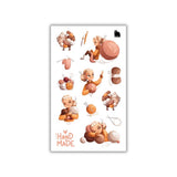 Four Bears Sticker Pack - Handmade Knits