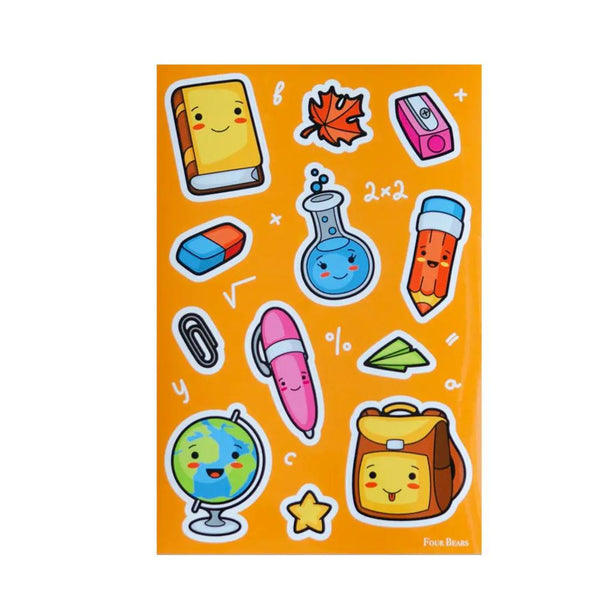 Four Bears Sticker Pack - School Tools