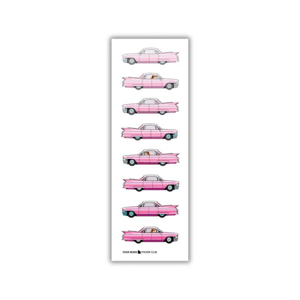Four Bears Sticker Pack - Pink Cadillacs