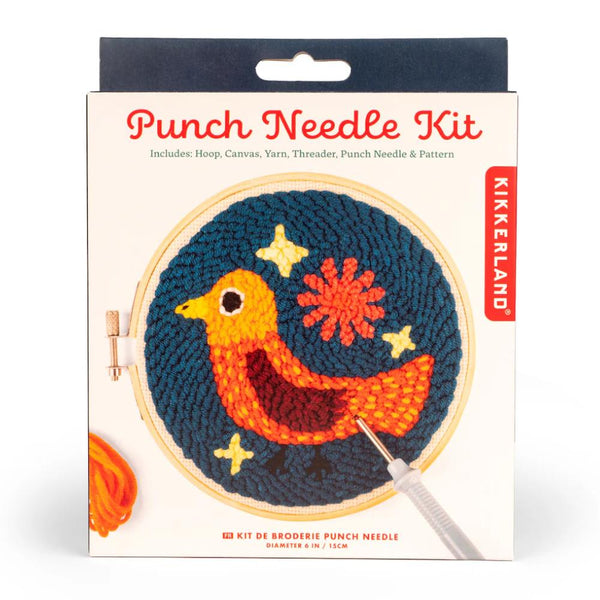 Kikkerland Mini Punch Needle Kit - Bird