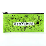 Blue Q Recycled Pencil Case - You're A Monster