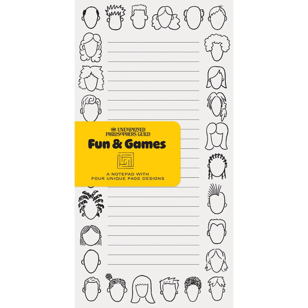 Unemployed Philosophers Guild Notepad - Fun & Games
