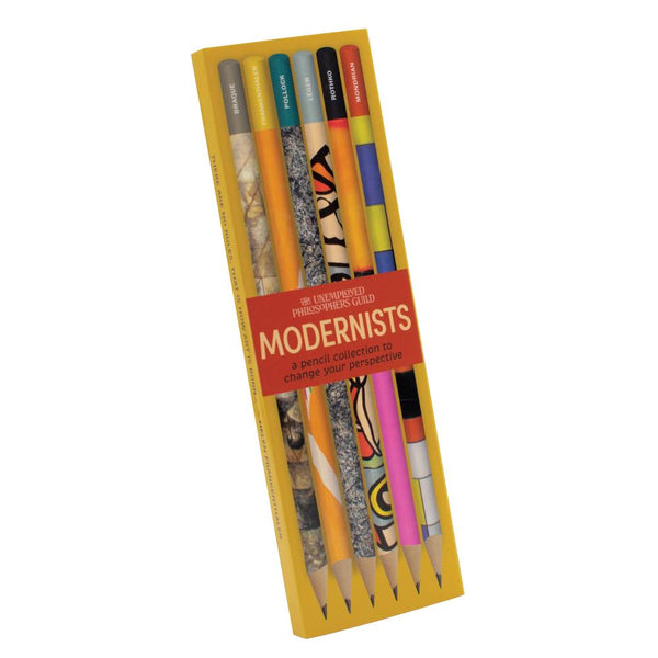 Unemployed Philosophers Guild Pencil Set 6pk Modernists