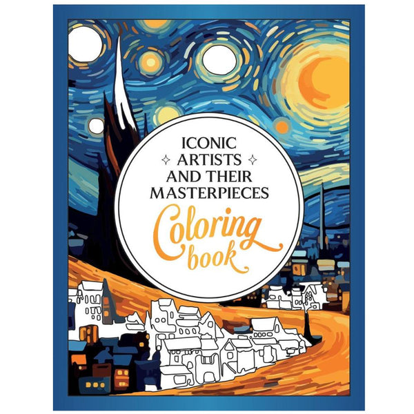 Iconic Artists & Their Masterpieces Colouring Book by Vicky Benaim
