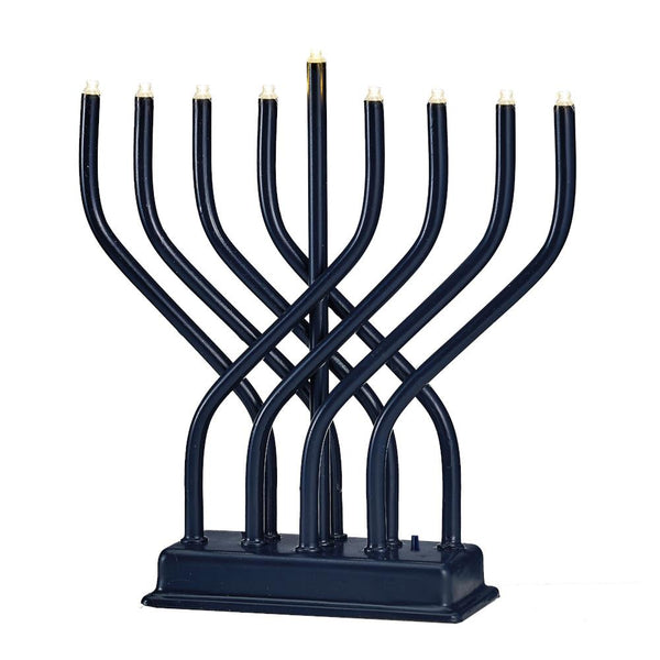 Rite Lite Modern LED Electric Menorah, Navy