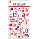 CTG EVA Foiled Stickers - Valentine Pets