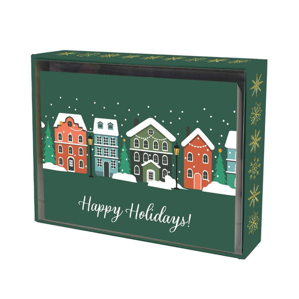 Pierre Belvedere Holiday Boxed Cards 20pk - Small Village