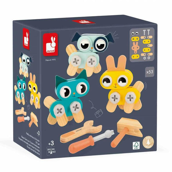 Janod Brico'Kids DIY Wooden Pets Building Kit