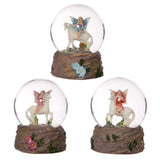 Puckator Snow Globe - Flower Fairy Riding Unicorn, Assorted