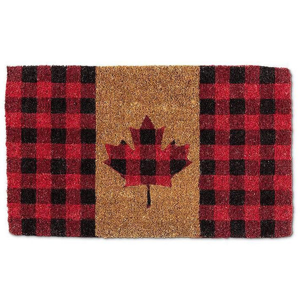Abbott Doormat - Check Maple Leaf