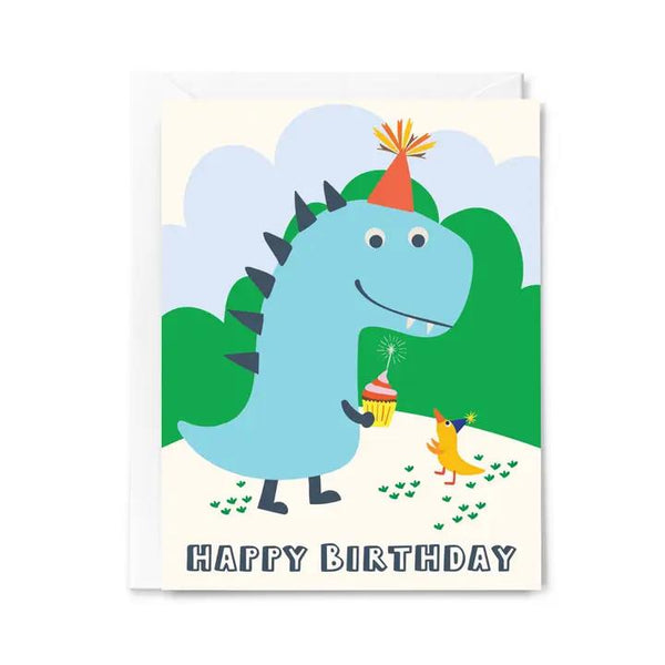 Happy Just Happy Birthday Greeting Card, Dinosaur