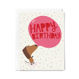 Happy Just Happy Birthday Greeting Card - Bubble Gum