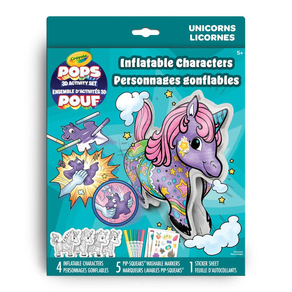 Crayola POPS 3D Inflatable Characters Activity Set - Unicorns