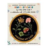 Stay Home Club Vinyl Sticker - Pressing My Luck Flowers