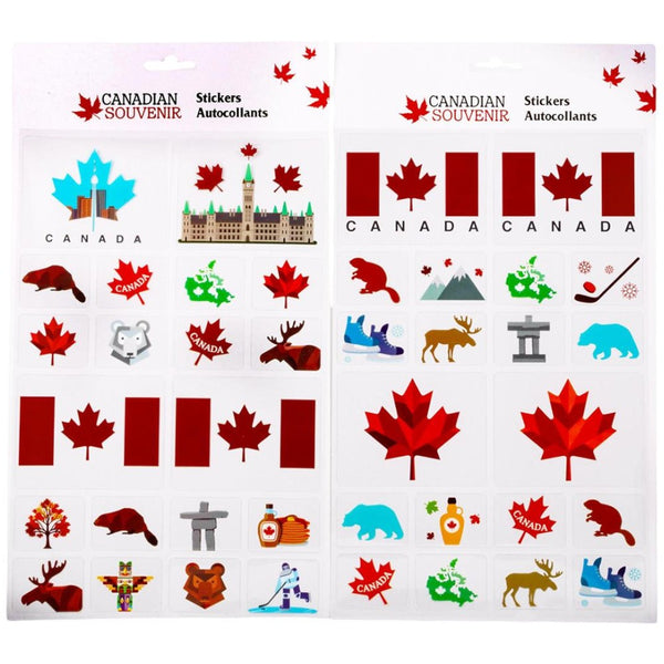 CTG Canadian Souvenir Stickers, Assorted