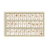 Beginagain Sign Language Alphabet Tiles 26pc