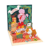 Up With Paper Pop-up Christmas Card, Puppy Gift Exchange