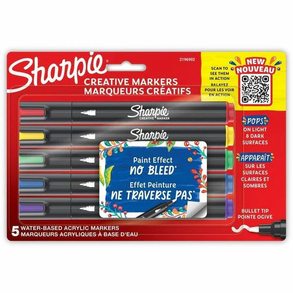 Sharpie Creative Markers Set - Water-based 5pk