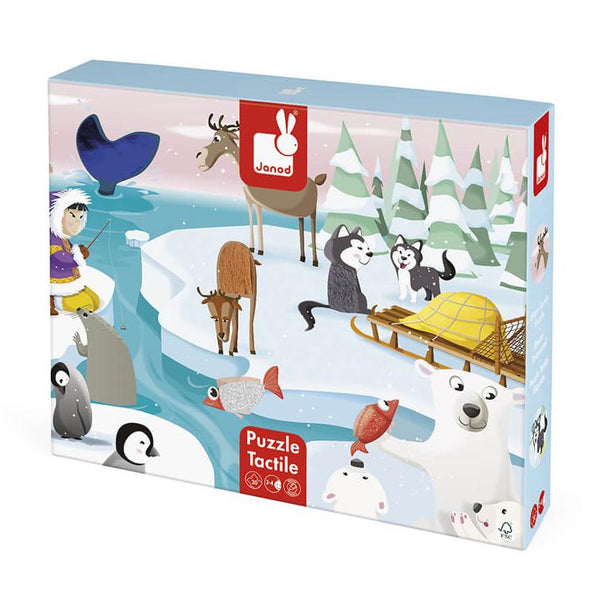 Janod 20pc Tactile Puzzle - Life On the Ice
