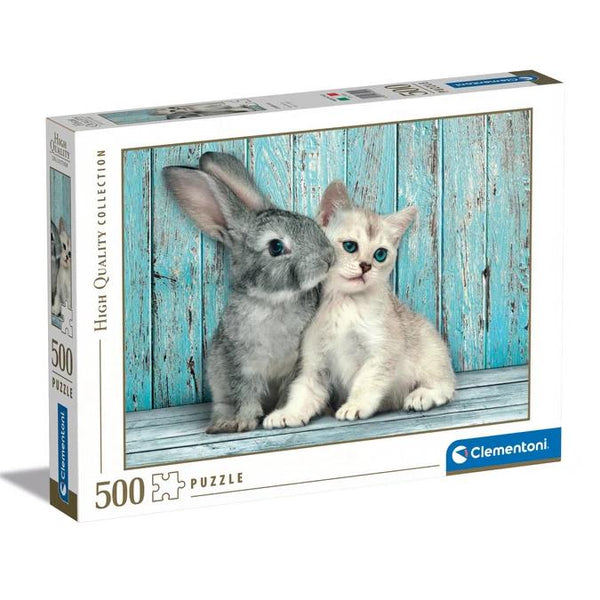 Clementoni 500pc Puzzle - Cat & Bunny