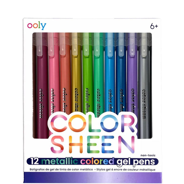 Ooly Color Sheen Metallic Coloured Gel Pens 12pk