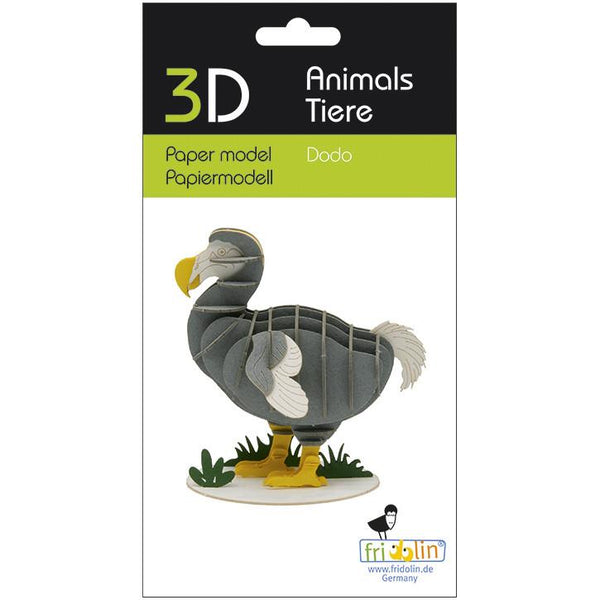 Fridolin 3D Animals Paper Model - Dodo Bird