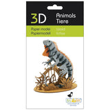 Fridolin 3D Animals Paper Model - Lizard