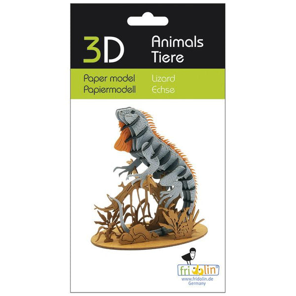 Fridolin 3D Animals Paper Model - Lizard