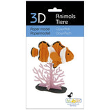 Fridolin 3D Animals Paper Model - Clownfish