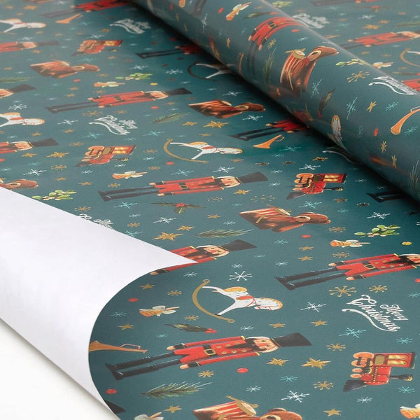 Legami Gift Wrap Roll - Christmas Nutcracker