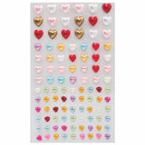 Angels Craft 3D Acrylic Stickers - Multicoloured Hearts