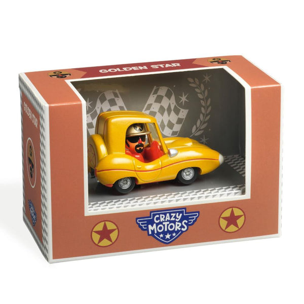 Djeco Crazy Motors Toy Car - Golden Star
