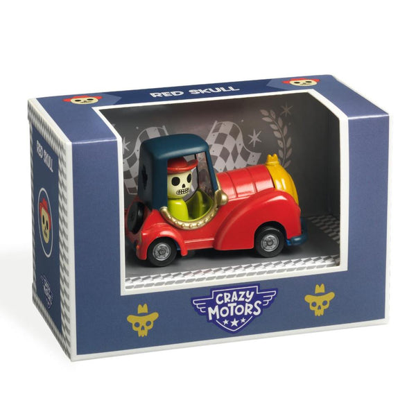 Djeco Crazy Motors Toy Car - Red Skull