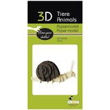 Fridolin 3D Animals Paper Model - Snail