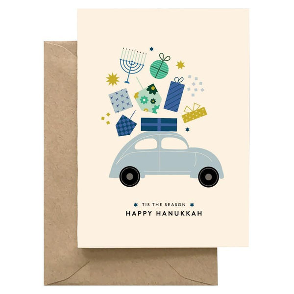 Home Cooked Hanukkah Greeting Card - Tis The Season Car